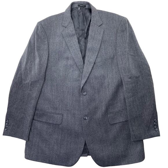 Joseph & Feiss Gold Sport Coat Mens 48L (measures as 42L) Black White Herringbon - Picture 1 of 12